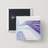 Stilisierte Nervenfasern Button (Vorne & Hinten)