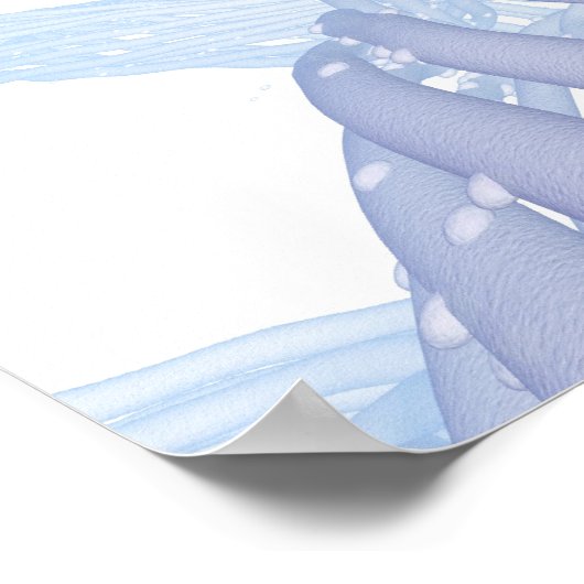 Stilisierte Nervenfasern Poster (Ecke)