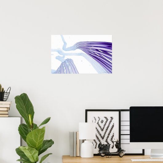 Stilisierte Nervenfasern Poster (Heimbüro)