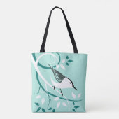 Stilisierte Nuthatch in Tree Tasche (Rückseite)