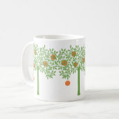 Stilisierte Orange Tree Kaffeetasse (Vorderseite Links)