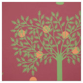Stilisierte Orange Tree Stoff (Muster)