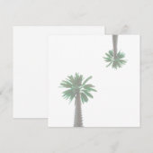 Stilisierte Palm Tree Pastel Green Tropical Flat C (Vorne/Hinten)