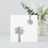 Stilisierte Palm Tree Pastel Green Tropical Flat C (Stehend Vorderseite)