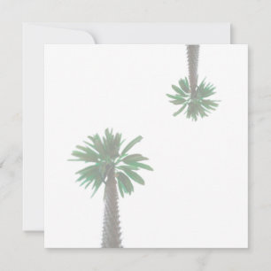 Stilisierte Palm Tree Pastel Green Tropical Flat C