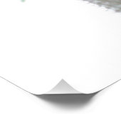 Stilisierte Palmen Pastel Green Tropical Poster (Ecke)