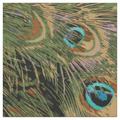 Stilisierte PfauenFeathers Stoff (Nahaufnahme)
