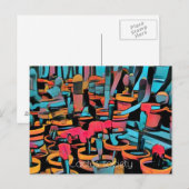 Stilisierte Postkartengesellschaft Postkarte (Vorne/Hinten)