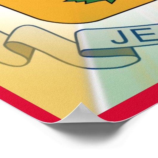 Stilisierte Quebec-Wappen-Poster Poster (Ecke)