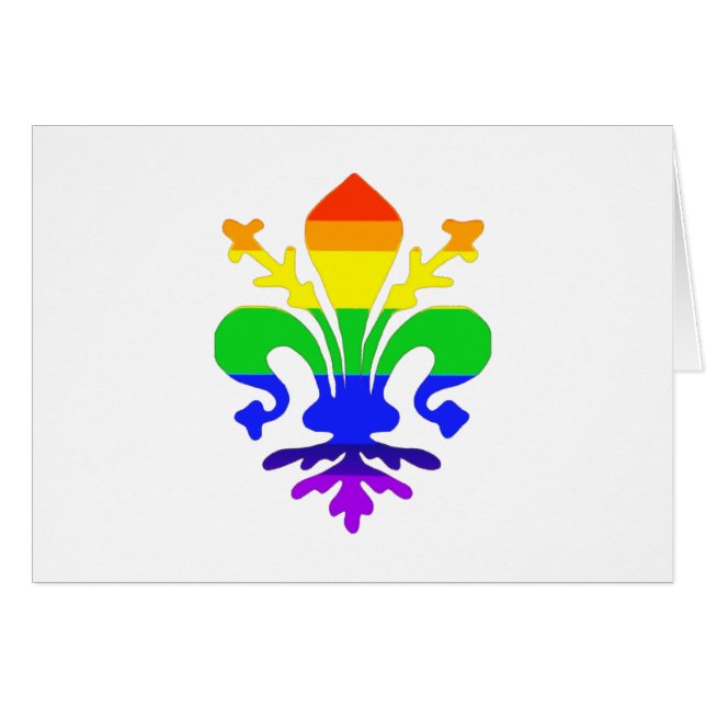 Stilisierte Rainbow-Lilie (Vorderseite (Horizontal))