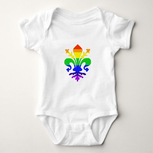 Stilisierte Rainbow-Lilie Baby Strampler (Vorderseite)