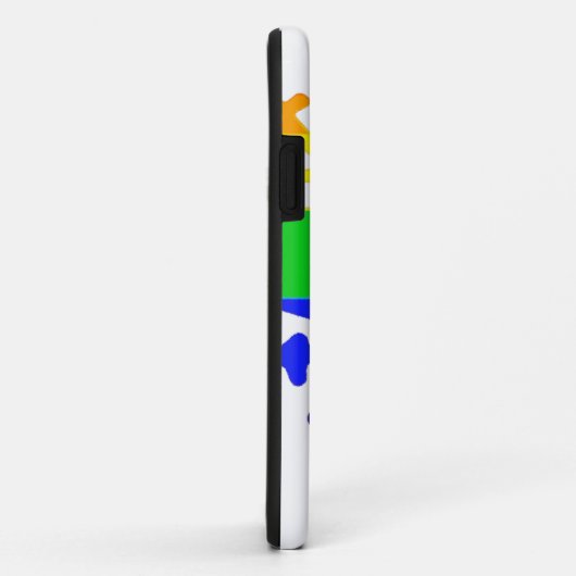 Stilisierte Rainbow-Lilie Case-Mate iPhone Hülle (Hinten/Rechts)