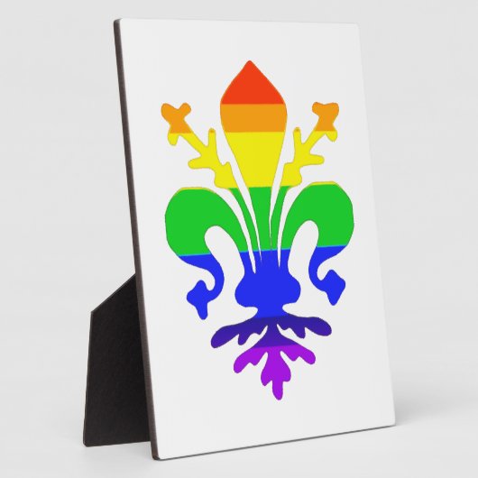 Stilisierte Rainbow-Lilie Fotoplatte (Seite)