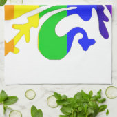 Stilisierte Rainbow-Lilie Geschirrtuch (Gefaltet)