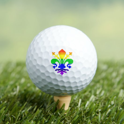 Stilisierte Rainbow-Lilie Golfball (Insitu T-Shirt)