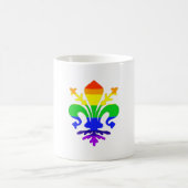 Stilisierte Rainbow-Lilie Kaffeetasse (Mittel)