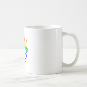 Stilisierte Rainbow-Lilie Kaffeetasse