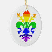 Stilisierte Rainbow-Lilie Keramik Ornament (Rechts)