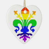 Stilisierte Rainbow-Lilie Keramikornament (Rechts)