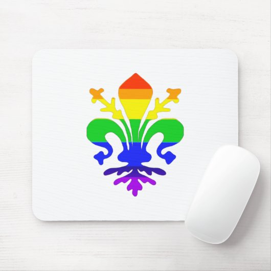 Stilisierte Rainbow-Lilie Mousepad (Mit Mouse)