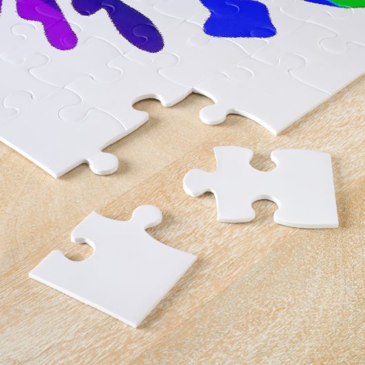 Stilisierte Rainbow-Lilie Puzzle (Seite)