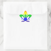 Stilisierte Rainbow-Lilie Stern-Aufkleber (Tasche)