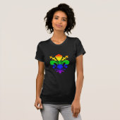 Stilisierte Rainbow-Lilie T-Shirt (Vorne ganz)