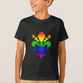 Stilisierte Rainbow-Lilie T-Shirt (Vorderseite)