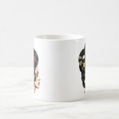 Stilisierte Retro-Vinyl-Schallplattenposter-Kunst Kaffeetasse (Mittel)