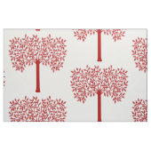 Stilisierte Rote Bäume Stoff (Fat Quarter (45,7 x 55,9 cm))
