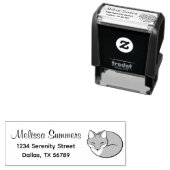 Stilisierte Schlaffox-Adresse Permastempel (Beispiel)