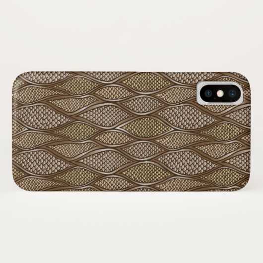 Stilisierte Schlangenhaut Case-Mate iPhone Hülle (Rückseite (Horizontal))