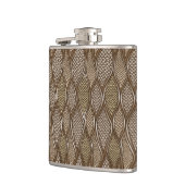 Stilisierte Schlangenhaut Flachmann (Links)