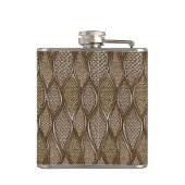 Stilisierte Schlangenhaut Flachmann (Rückseite)