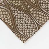 Stilisierte Schlangenhaut Fleecedecke (Ecke)