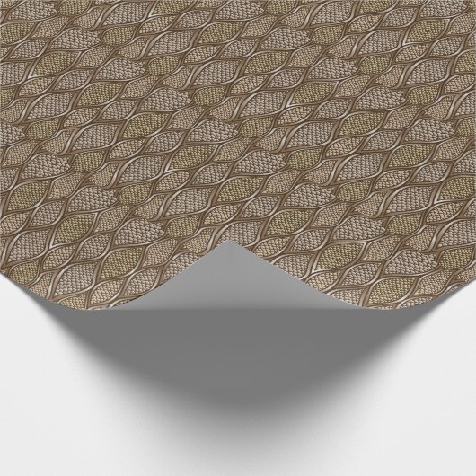 Stilisierte Schlangenhaut Geschenkpapier (Ecke)