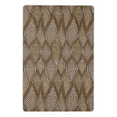 Stilisierte Schlangenhaut Mini Klemmbrett (Rückseite)