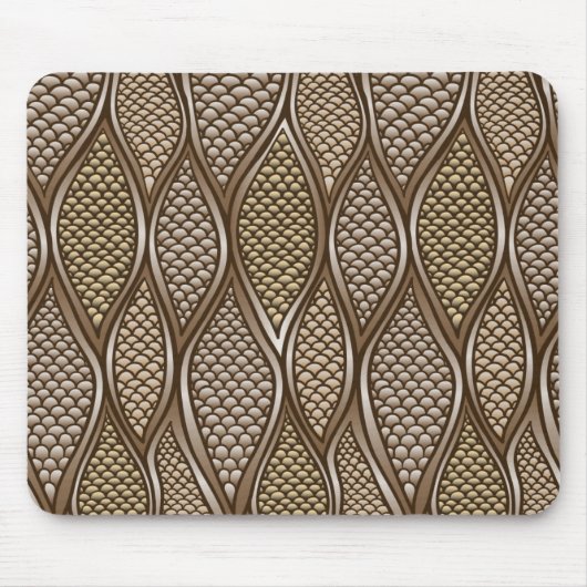 Stilisierte Schlangenhaut Mousepad (Vorne)