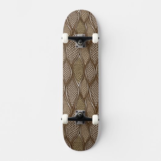 Stilisierte Schlangenhaut Skateboard (Vorderseite)
