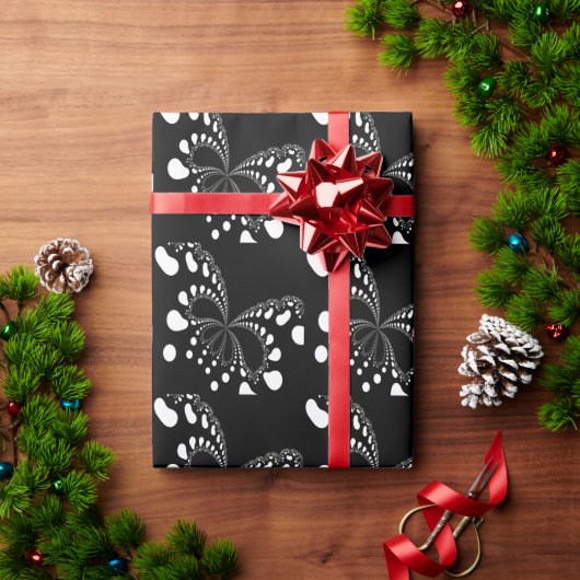 Stilisierte Schmetterlingsbilder Geschenkpapier (Feiertagsgeschenk)