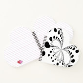 Stilisierte Schmetterlingsbilder Notizblock (Innenseite)