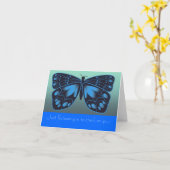 Stilisierte Schmetterlingskarte Karte (Gelbe Blume)