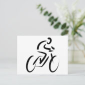 Stilisierte Silhouette Postkarte (Stehend Vorderseite)