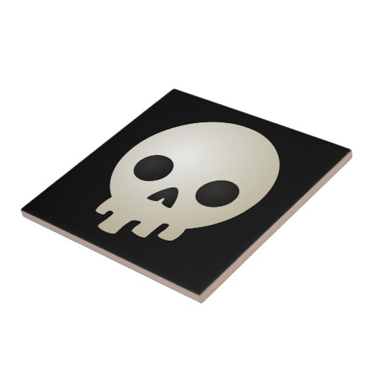 Stilisierte Skulls Fliese (Seite)