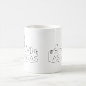 Stilisierte Skyline Las Vegass Kaffeetasse (Mittel)