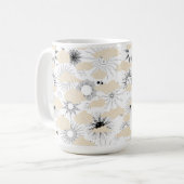 Stilisierte Sonnen-Sonnenfinsternis in texturierte Kaffeetasse (Vorderseite Links)