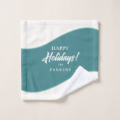 Stilisierte Sternfische & SandDollars Muster#25 ID Badhandtuch Set (Waschlappen)