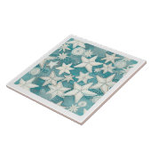 Stilisierte Sternfische & SandDollars Muster#25 ID Fliese (Seite)