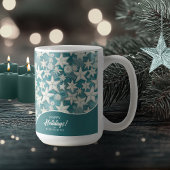 Stilisierte Sternfische & SandDollars Muster#25 ID Kaffeetasse