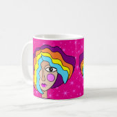 Stilisierte Tasse Abstrakt Art Face (Vorderseite Links)